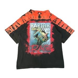 Vintage Jurassic Park 3 Raptor Rage Tie Dye Shirt